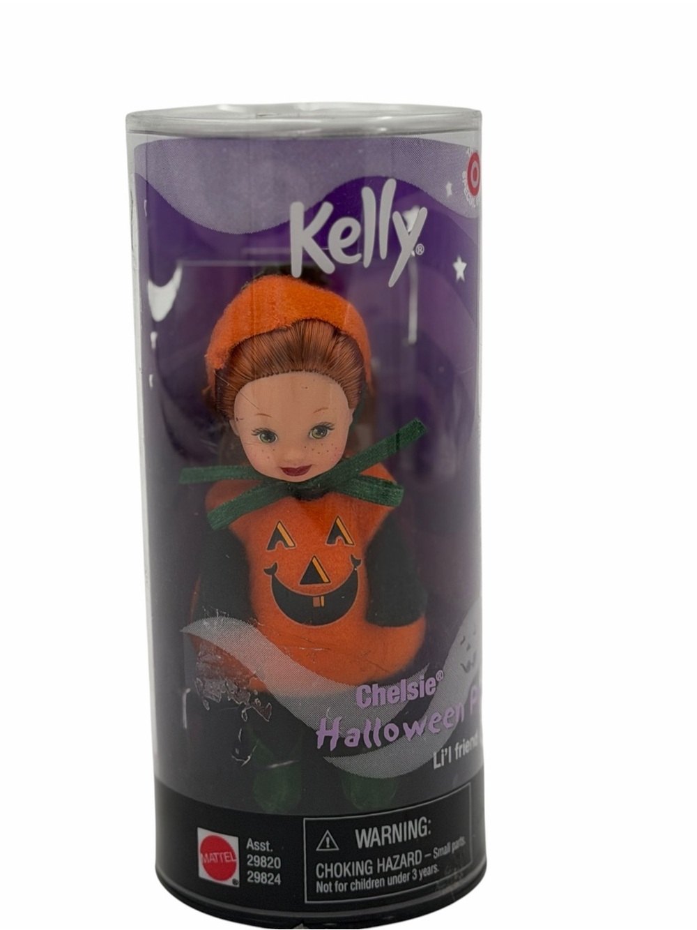 Y2K Chelsie Halloween Party Kelly Doll In Jack O Lantern Costume,